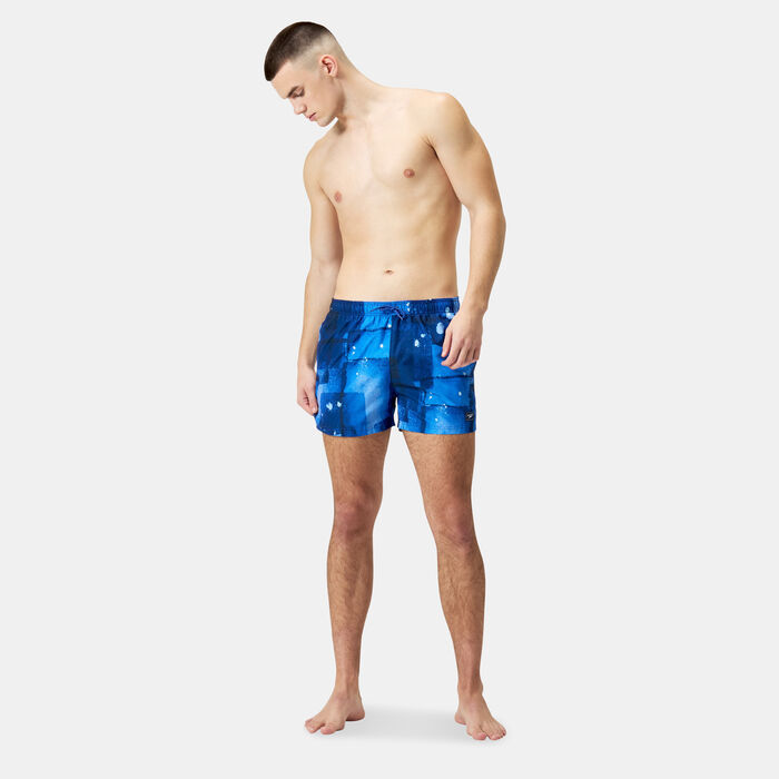 Speedo Men's Digital Printed Leisure Swimming Shorts Blue image number 2
