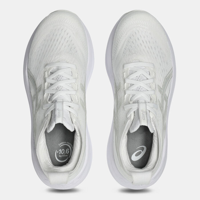 ASICS Women's GEL-NIMBUS 27 Running Shoes White ASICS Women's GEL-NIMBUS 27 Running Shoes White image number 4