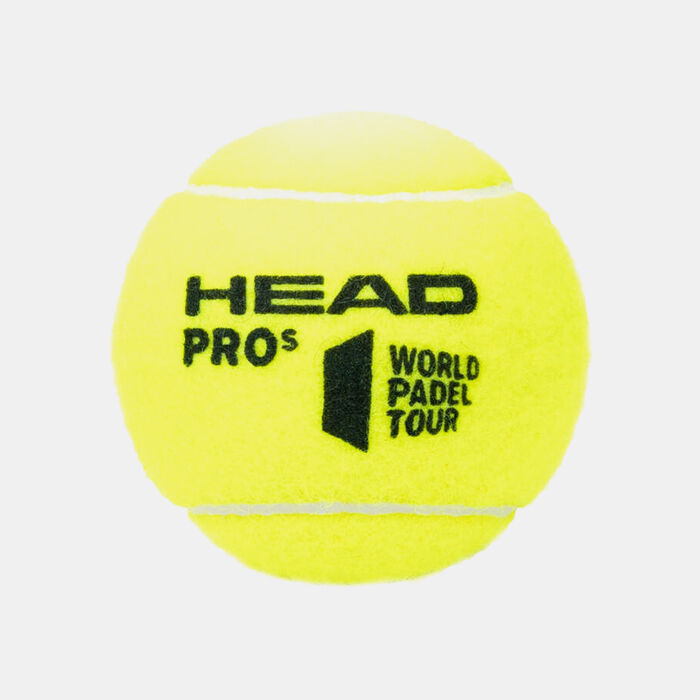 HEAD Padel PRO S Balls (Can of 3 Balls) yellow HEAD Padel PRO S Balls (Can of 3 Balls) yellow image number 1