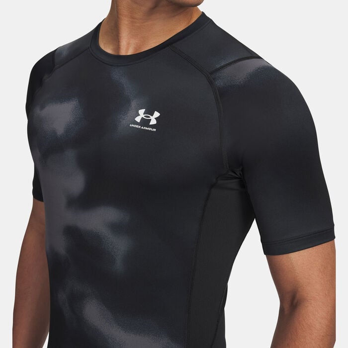 Under Armour Men's HeatGear Graphic Printed Training T-Shirt Black Under Armour Men's HeatGear Graphic Printed Training T-Shirt Black image number 2