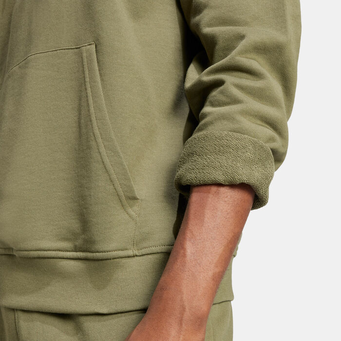 adidas Originals Men's Trefoil Essentials Hoodie Green adidas Originals Men's Trefoil Essentials Hoodie Green image number 4