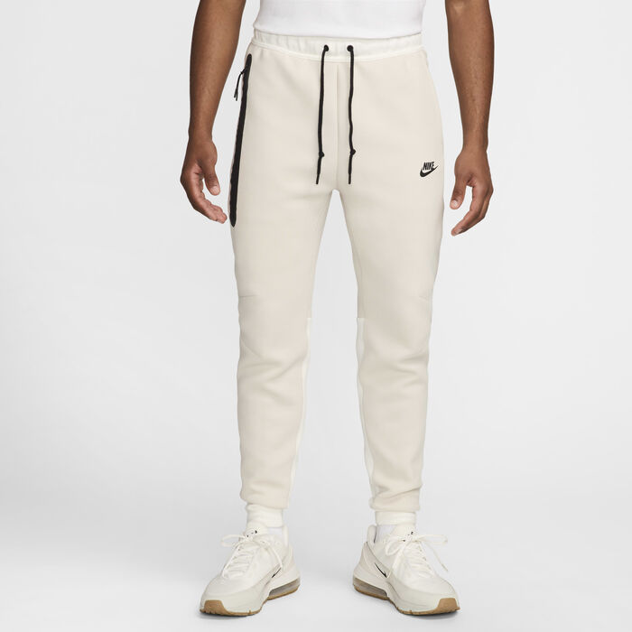 Nike Men's Sportswear Tech Fleece Joggers Ivory image number 0