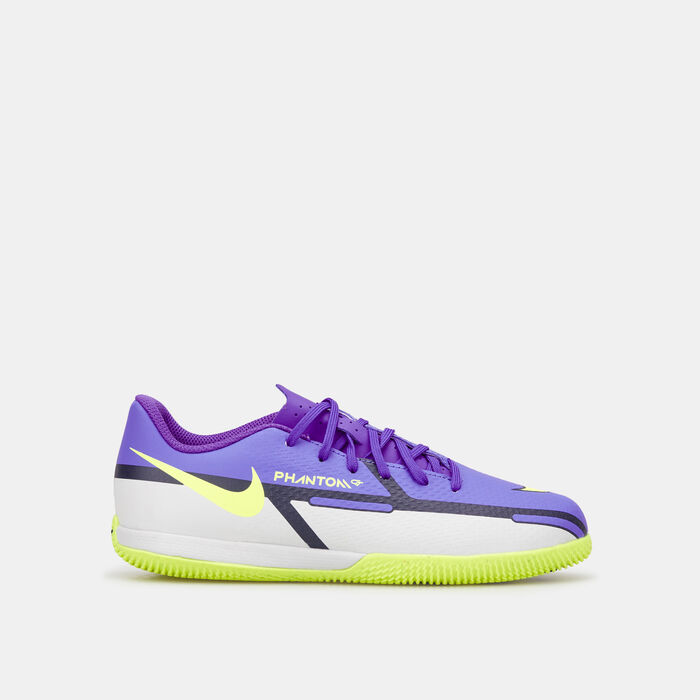 Nike Kids' Phantom GT2 Academy Indoor Court Football Shoe Purple Nike Kids' Phantom GT2 Academy Indoor Court Football Shoe Purple image number 0