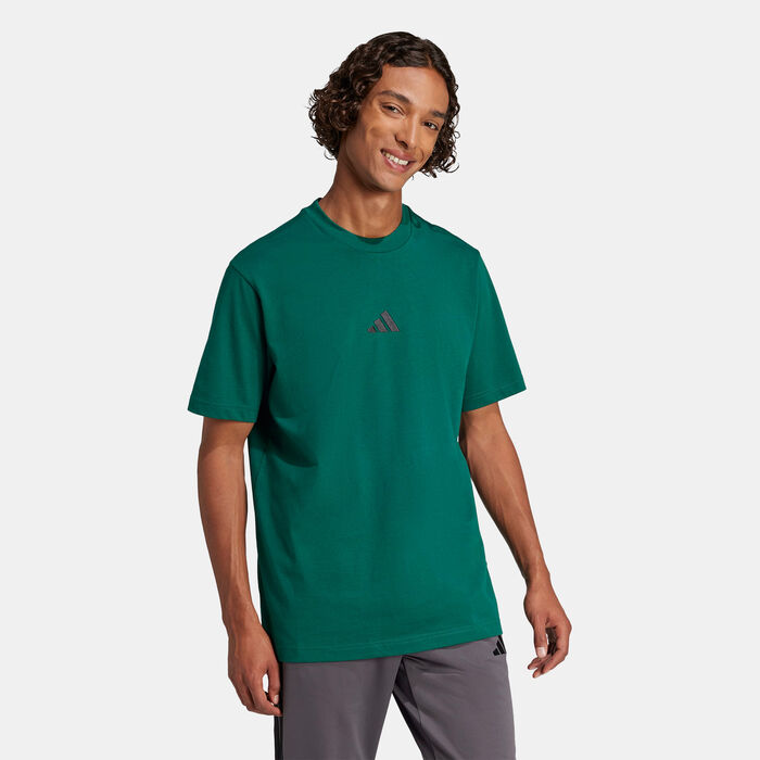 adidas Men's Essentials T-Shirt Green adidas Men's Essentials T-Shirt Green image number 3