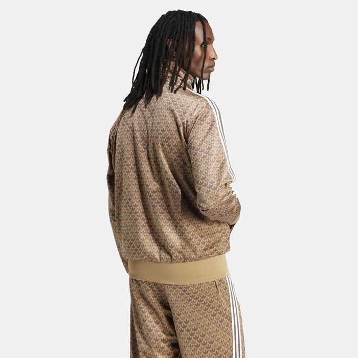 adidas Originals Men's Firebird Classic Mono Track Top Brown adidas Originals Men's Firebird Classic Mono Track Top Brown image number 1