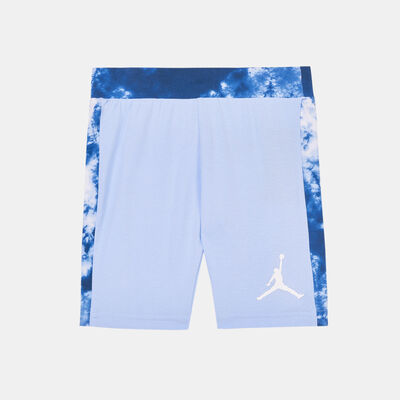 Jordan Kids' Cloud Dye Blocked Bike Shorts Blue