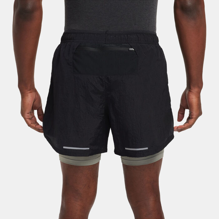 Nike Men's Dri-FIT 2-in-1 Running Shorts Black image number 1