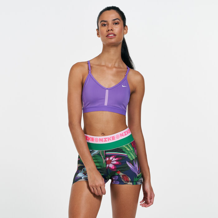Nike Women's Indy Light-Support Padded V-Neck Sports Bra Purple Nike Women's Indy Light-Support Padded V-Neck Sports Bra Purple image number 0