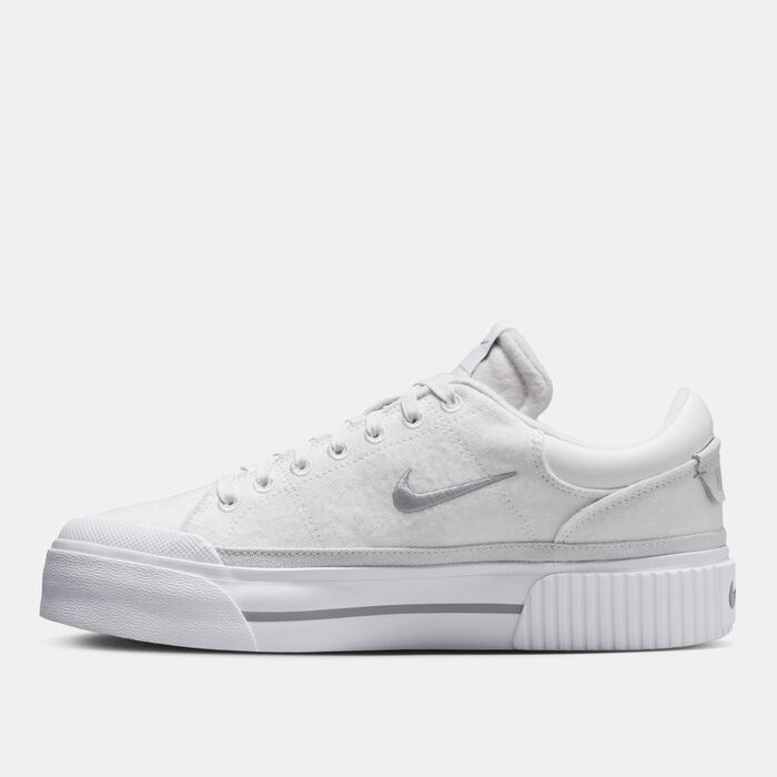 Nike Women's Court Legacy Lift Shoes White Nike Women's Court Legacy Lift Shoes White image number 2