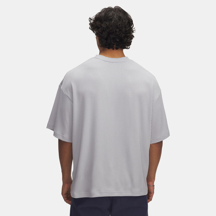 Under Armour Men's Rival Waffle T-Shirt Grey Under Armour Men's Rival Waffle T-Shirt Grey image number 1