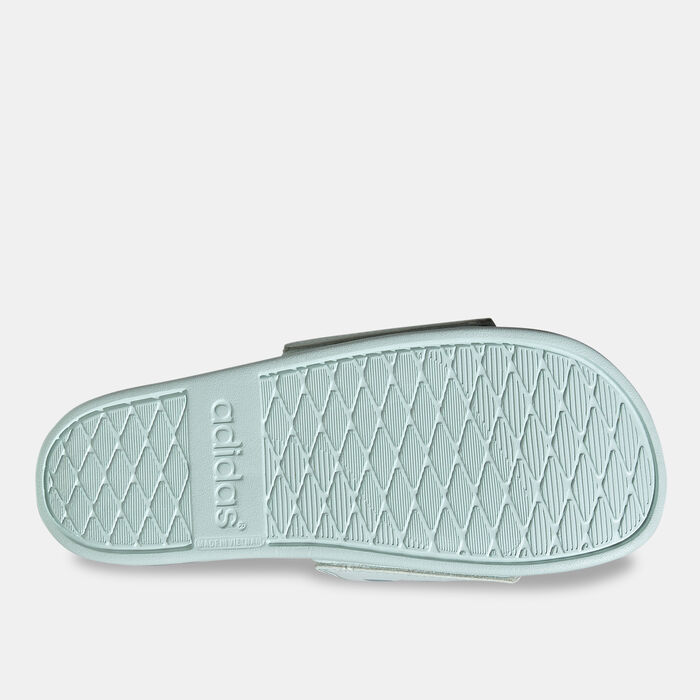 adidas Women's Adilette Comfort Slides Green adidas Women's Adilette Comfort Slides Green image number 3