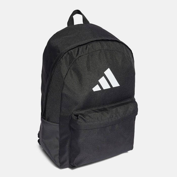 adidas Classic 3 Bar Logo Backpack Black adidas Classic 3 Bar Logo Backpack Black image number 1