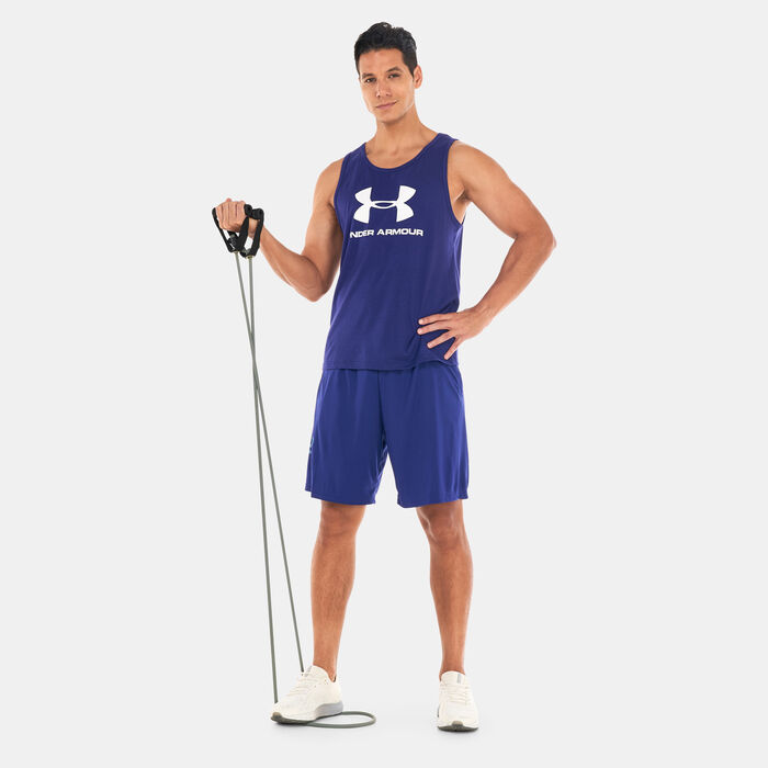 Under Armour Men's Sportstyle Logo Tank Top Blue Under Armour Men's Sportstyle Logo Tank Top Blue image number 2