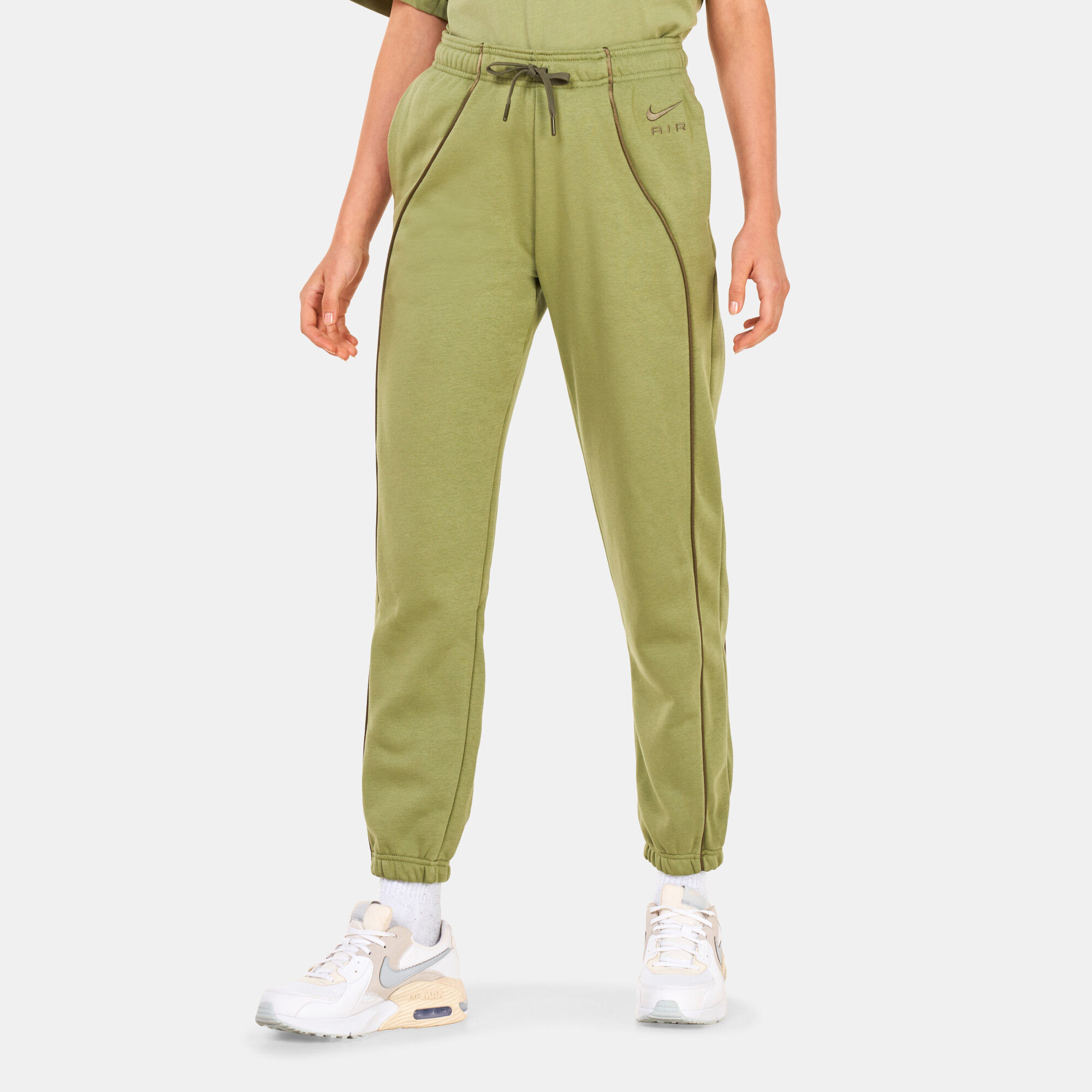 Women s Air Mid Rise Fleece Joggers Green Nike in KSA SSS