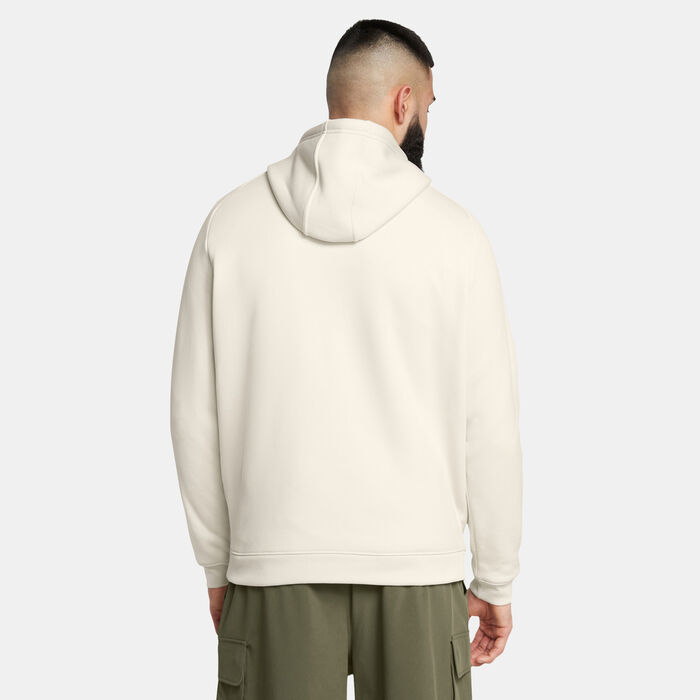 Under Armour Men's Armour Fleece Pro Kanga Hoodie White Under Armour Men's Armour Fleece Pro Kanga Hoodie White image number 1