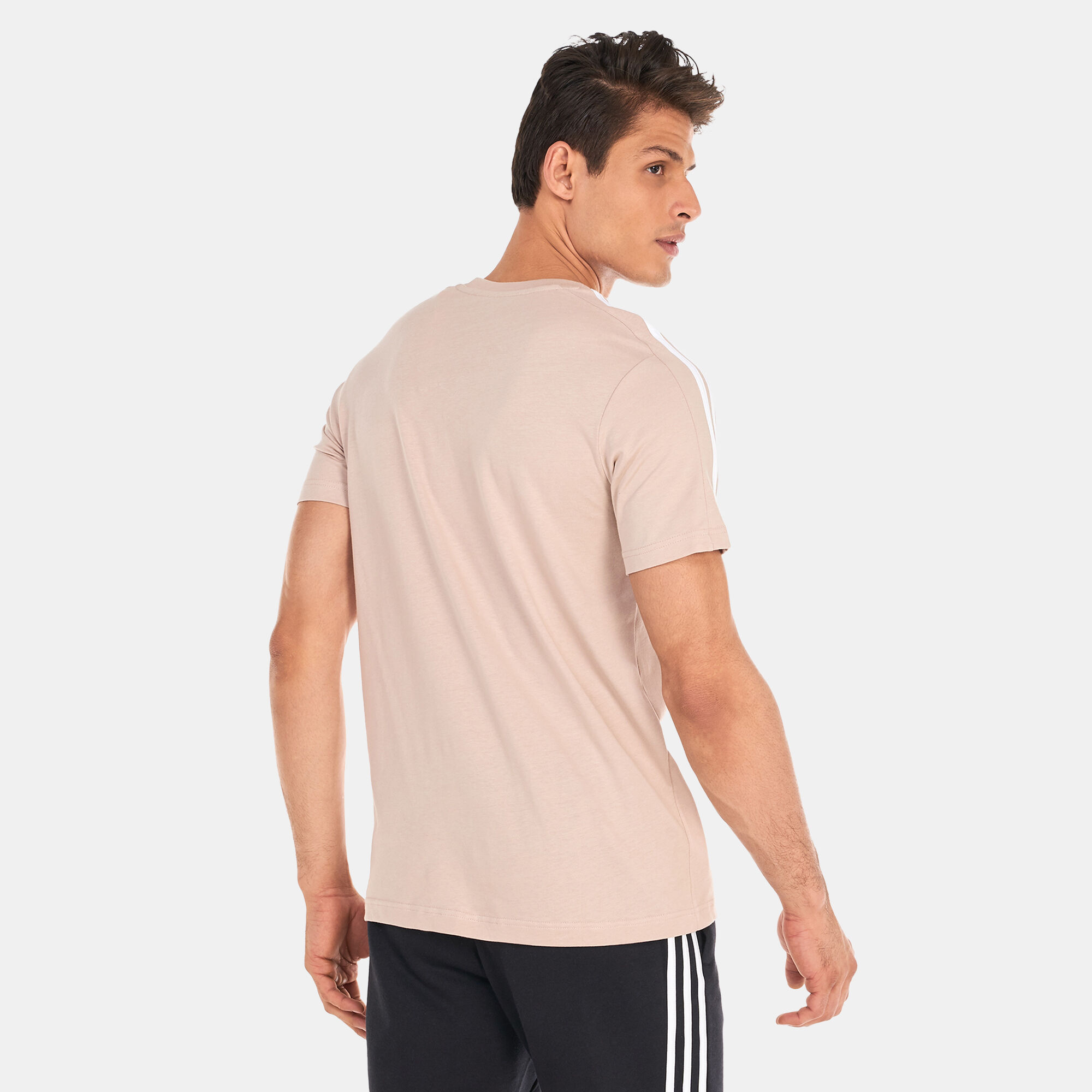 Adidas herren t-shirt outlet essentials 3-stripes crew