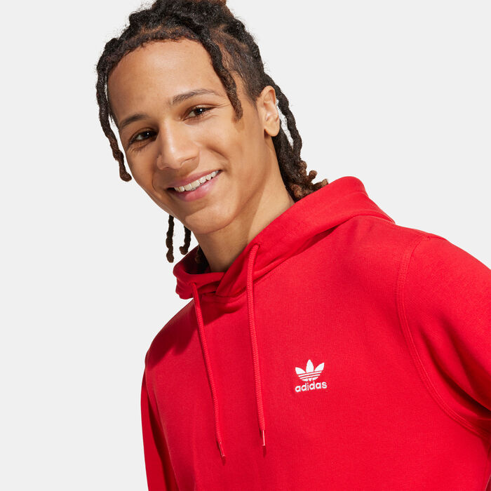 adidas Originals Men's Trefoil Essentials Hoodie Red image number 3