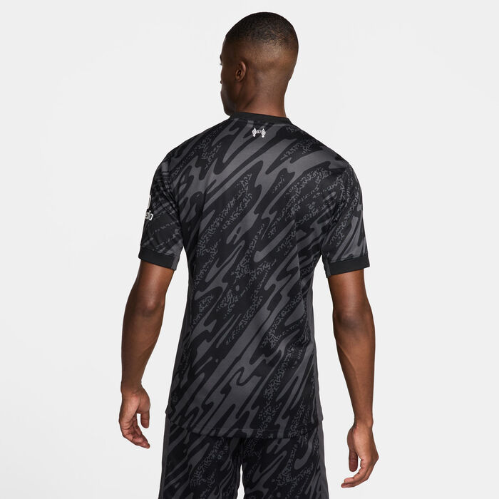 Nike Men's Liverpool 24/25 Goalkeeper Replica Football Jersey Black Nike Men's Liverpool 24/25 Goalkeeper Replica Football Jersey Black image number 1