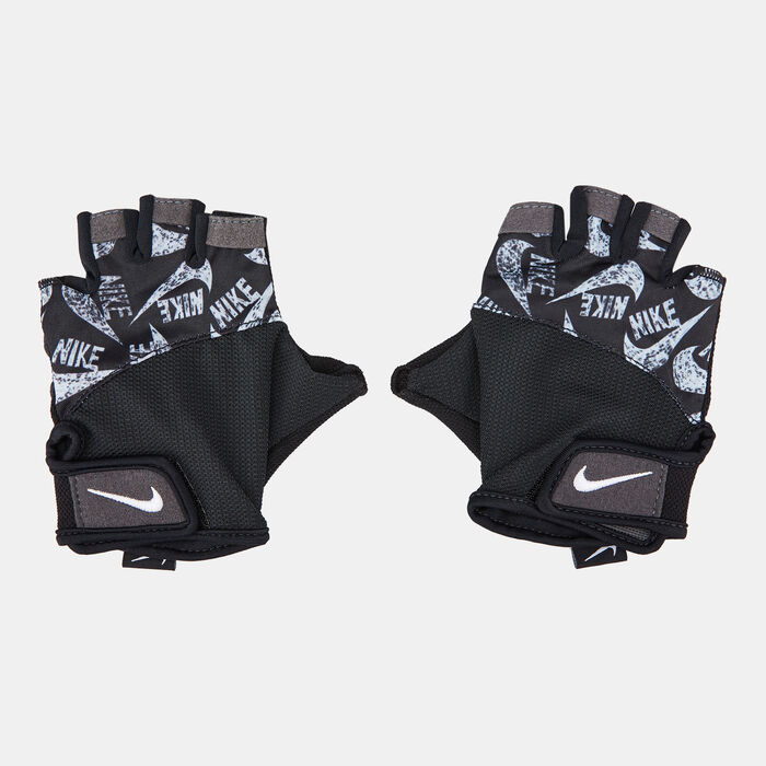 Nike Women's Printed Elemental Fitness Gloves Black Nike Women's Printed Elemental Fitness Gloves Black image number 0