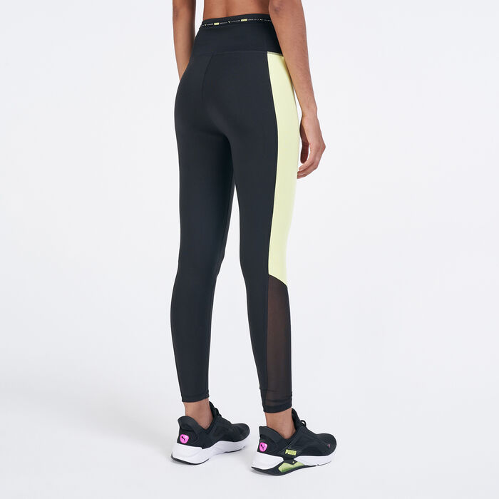PUMA Women's Train Logo Block Leggings Black PUMA Women's Train Logo Block Leggings Black image number 1