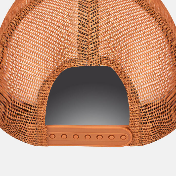 New Era Men's MLB Los Angeles Dodgers League Essential Trucker Cap Brown image number 1