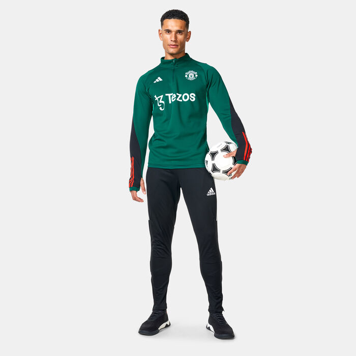 adidas Men's Manchester United Tiro 23 Training Football Top Green adidas Men's Manchester United Tiro 23 Training Football Top Green image number 2
