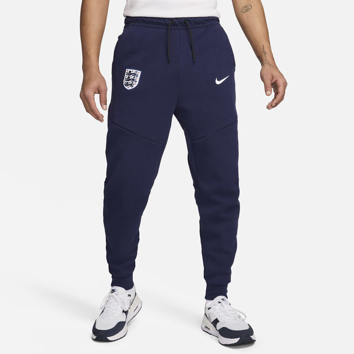 Nike Men's England Tech Fleece Football Joggers Blue image number 0