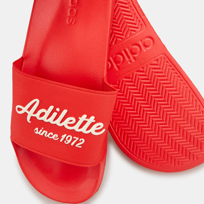 adidas Adilette Shower Slides Red adidas Adilette Shower Slides Red image number 2