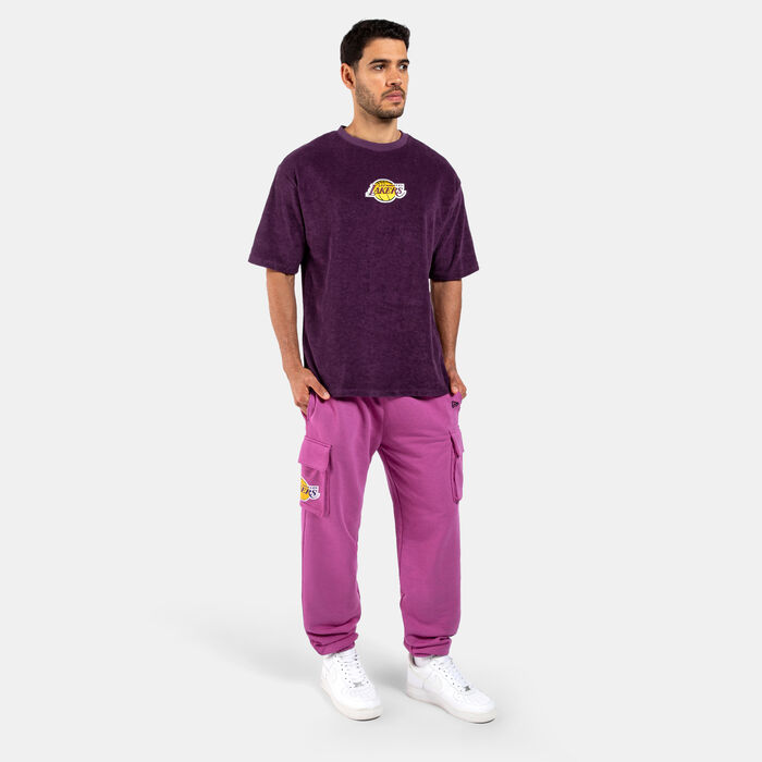 New Era Men's NBA Los Angeles Lakers Wordmark Cargo Pants Purple New Era Men's NBA Los Angeles Lakers Wordmark Cargo Pants Purple image number 2