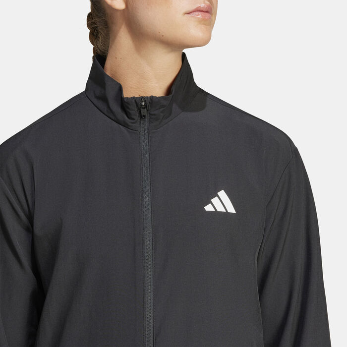 adidas Women's Train Essentials Training Jacket Black adidas Women's Train Essentials Training Jacket Black image number 3