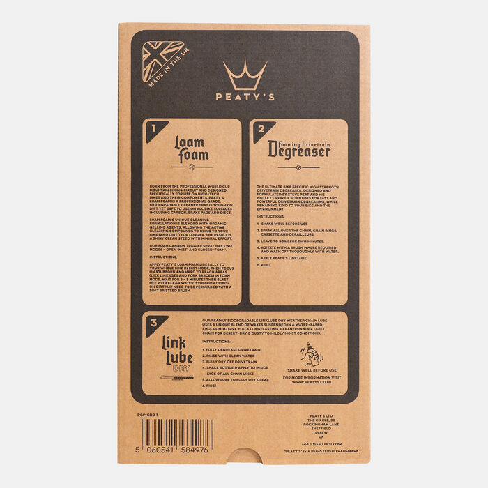 Peaty’s Wash Degrease Lubricate Gift Pack (Dry) Multi-Color image number 2