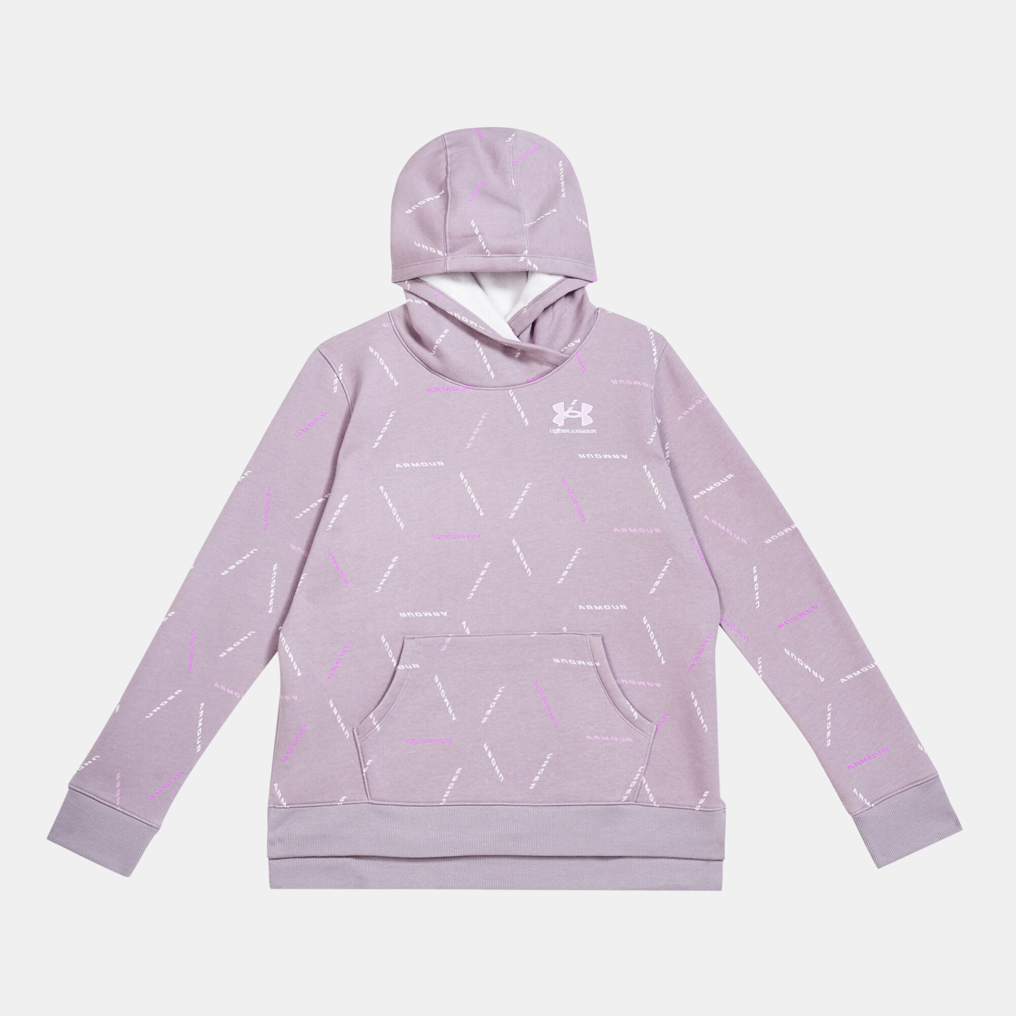 Under armour hoodie purple kids on sale