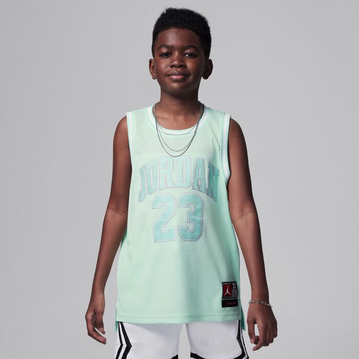 Jordan Kids' 23 Jersey Green image number 0