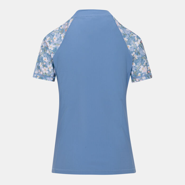 COEGA Women's Swimming Rashguard Blue COEGA Women's Swimming Rashguard Blue image number 1