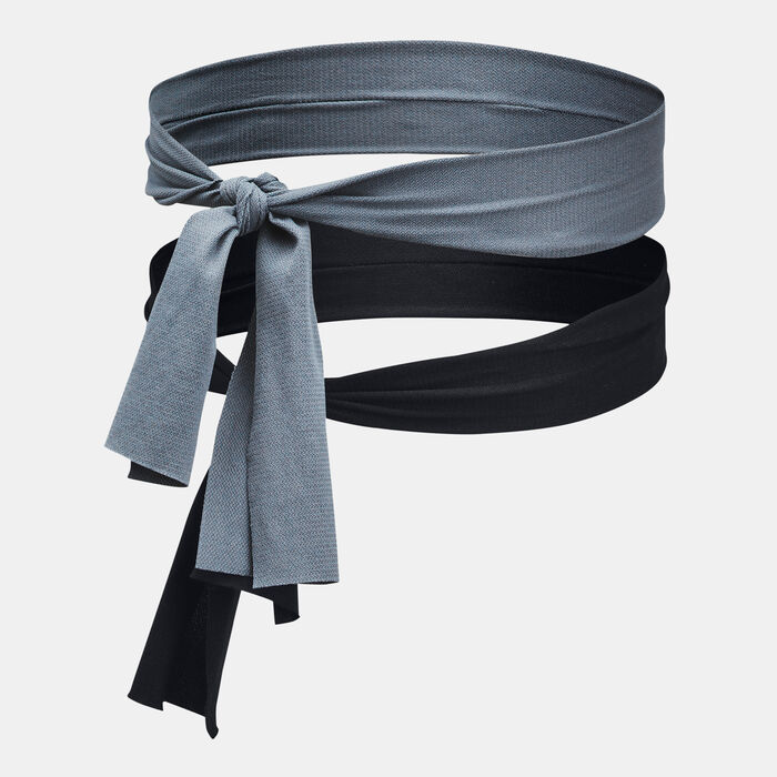 Under Armour Women's Logo Training Headband (2 Pieces) Grey image number 1