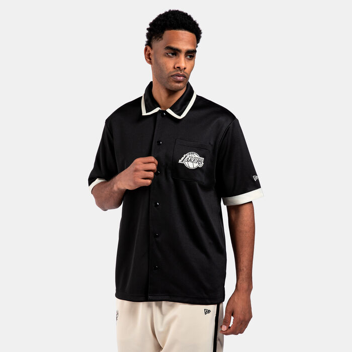 New Era NBA Los Angeles Lakers Lifestyle Revere Shirt Black New Era NBA Los Angeles Lakers Lifestyle Revere Shirt Black image number 0