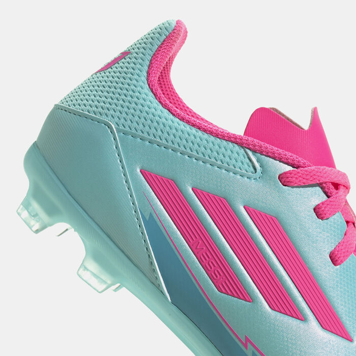 adidas Kids' F50 League Messi Firm/Multi-Ground Football Shoes Pink image number 4