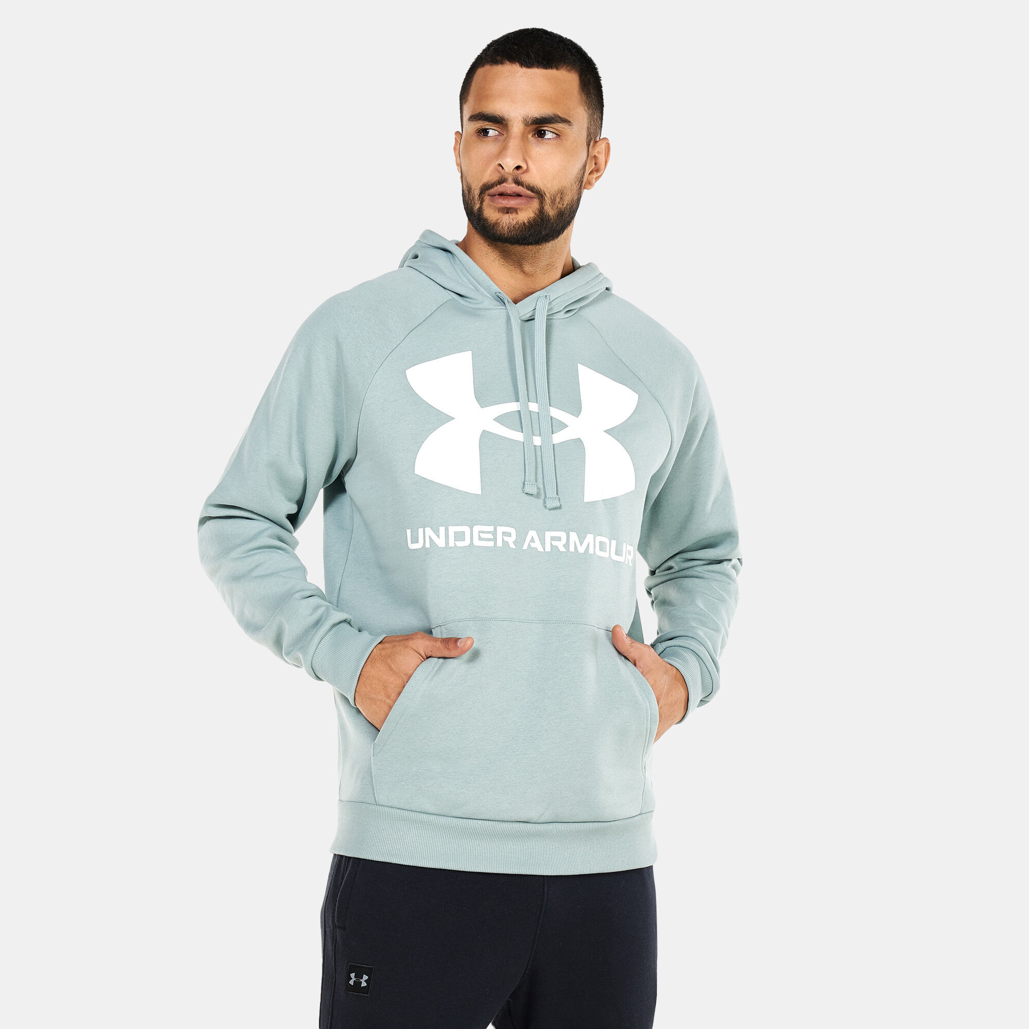 Under armour rival fleece sportstyle logo hoodie sales