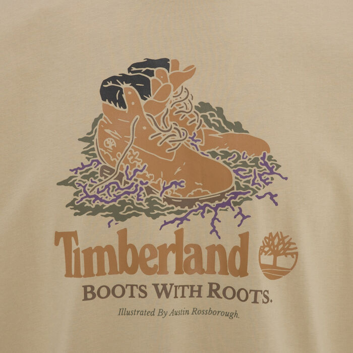 Timberland Men's Boot Graphic T-Shirt Green Timberland Men's Boot Graphic T-Shirt Green image number 2