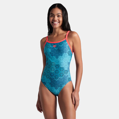 Arena Women's Kikko Challenge Back One-Piece Swimsuit Multi-Color