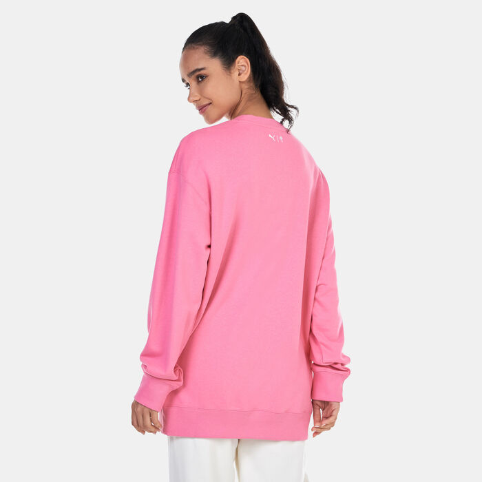 PUMA Men's x PALM TREE CREW Sweatshirt Pink PUMA Men's x PALM TREE CREW Sweatshirt Pink image number 1