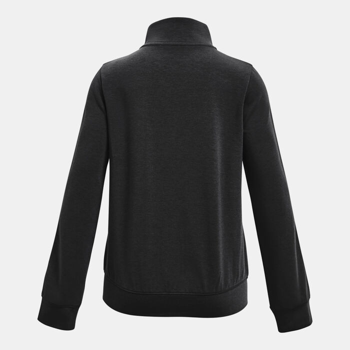 Under Armour Kids' Rival Terry Taped Full-Zip Hoodie Black image number 1