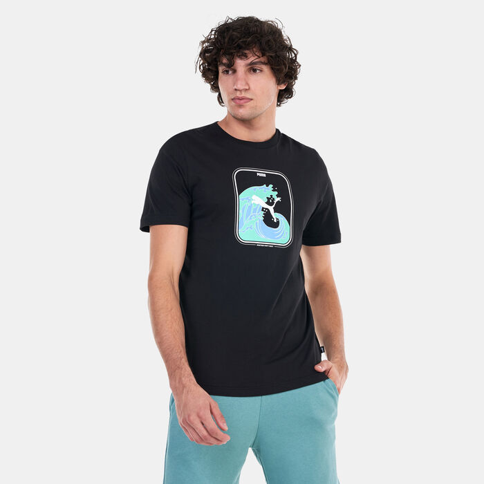 PUMA Men's Graphics Summer T-Shirt Black PUMA Men's Graphics Summer T-Shirt Black image number 0