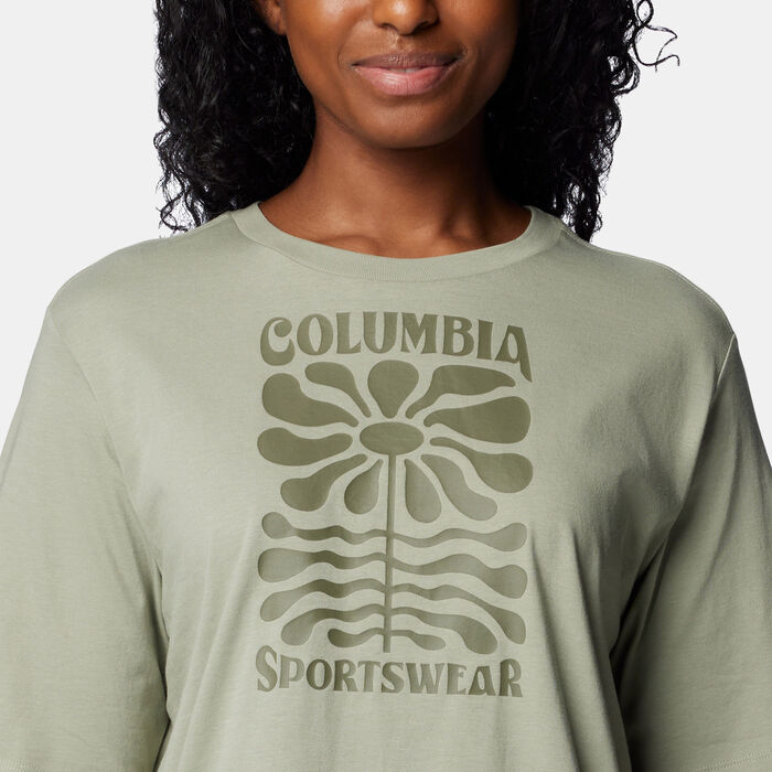 Columbia Women's North Cascades™ Relaxed T-Shirt Green Columbia Women's North Cascades™ Relaxed T-Shirt Green image number 3