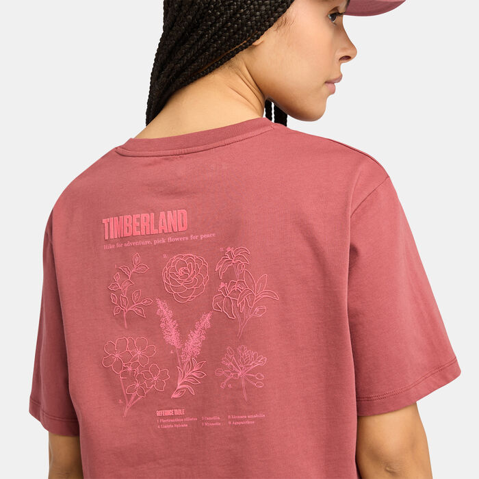 Timberland Women's Graphic T-Shirt Pink Timberland Women's Graphic T-Shirt Pink image number 3