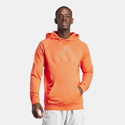adidas Men's Game And Go Big Logo Training Hoodie Orange
