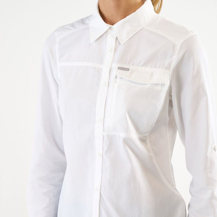 Columbia Women's Silver Ridge 2.0 Long Sleeve Shirt White Columbia Women's Silver Ridge 2.0 Long Sleeve Shirt White image number 3