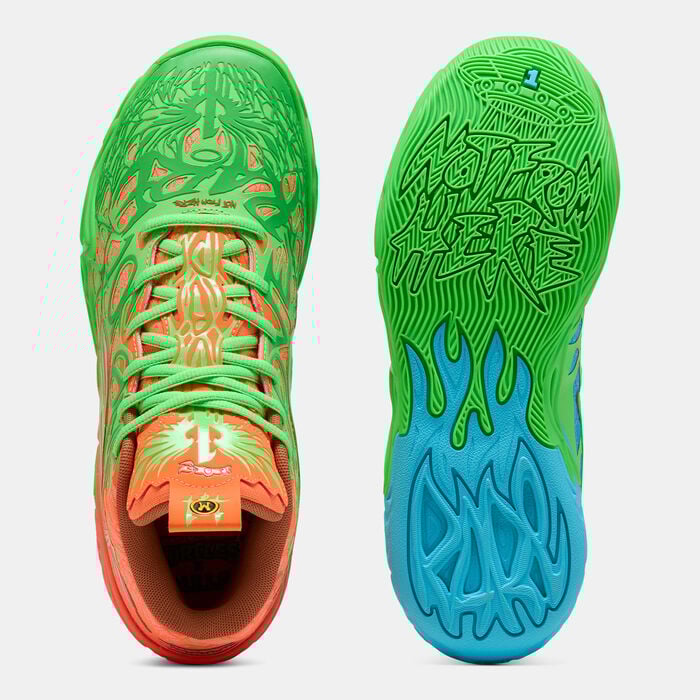 PUMA Men's x LAMELO BALL x TMNT MB.04 Basketball Shoes Green PUMA Men's x LAMELO BALL x TMNT MB.04 Basketball Shoes Green image number 3