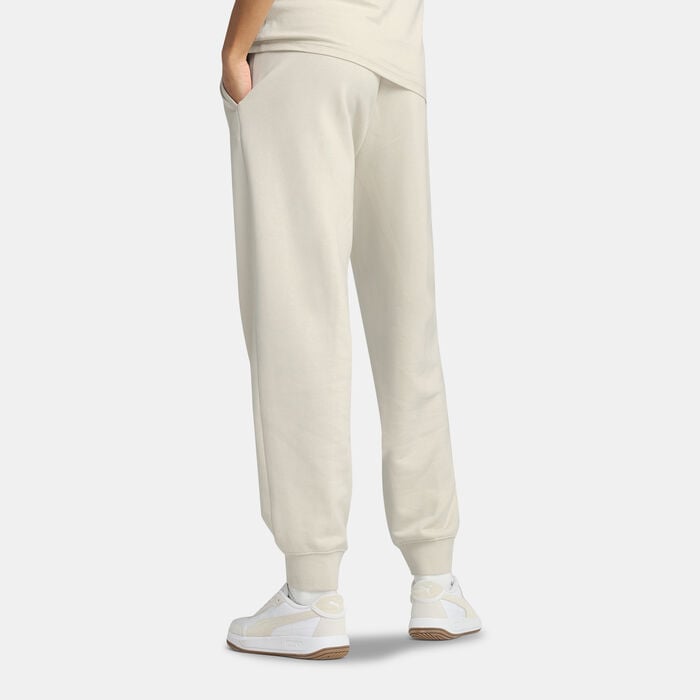 PUMA Women's Essential Script Comfort Sweatpants Beige PUMA Women's Essential Script Comfort Sweatpants Beige image number 1