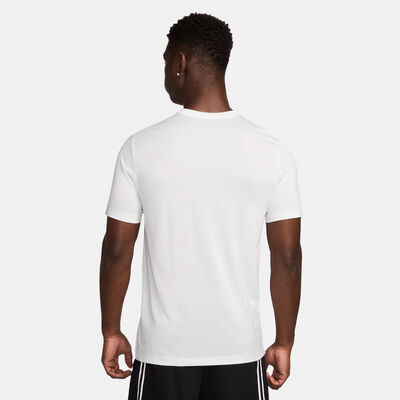Nike Men's Dri-FIT Basketball T-Shirt White Nike Men's Dri-FIT Basketball T-Shirt White